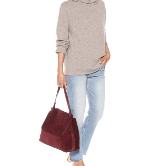 The Row Top-Handle 14 Suede Satchel - Picture 2 of 6